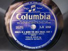 2x 78rpm SZIGETI Solo Violin - BACH SONATA NO.2 - RARE COLUMBIA TOP COPIES