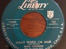 Rockabilly 45 Eddie Cochran - Mean When I'm Mad HEAR  Liberty