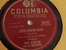 Duke Ellington - 78rpm single 10-inch – Columbia #38702 Good Woman Blues