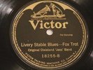 JAZZ ODJB Livery Stable Blues / Dixie Jass Band One-Step VICTOR 18255 V++