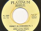 WILLIE & MIGHTY MAGNIFICENTS on All Platinum —FUNKY (8) CORNERS— soul funk 45