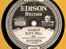 COUNTRY HILLBILLY FIDDLING 78 Allen Sisson Katy HIll/Cumberland Gap Edison 51690