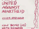 U2 ROLLING STONES - Silver And Gold SINGLE SPAIN PROMO 1986 BONO KEITH RICHARDS