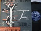 MARGUERITE LONG - CLUYTENS / CHOPIN concerto no 2   / COLUMBIA FCX 193