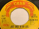 ERNEST WILSON & FREDDY -Just Once In My Life. 7” Rare Reggae/Ska 1969 CRAB 21 Ex