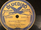 Bluebird 4951 Mississippi Possum Hunters MISS BREAKDOWN  78 rpm 1930 V+ Memphis