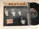 MEET THE BEATLES VINYL LP RECORD  T 2047 MONO  BEATLES ARE COMING PROMO STICKER