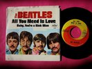 THE BEATLES  All You Need is Love -clean 45 rpm with Picture Sleeve Capitol 5964