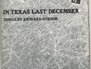 Richard Dobson In Texas Last December USA vinyl LP album record 00197703