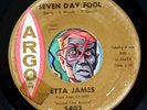 HEAR Etta James 45 Seven Day Fool/Too Soon ARGO R&B northern soul new breed mod