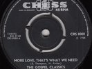 60s R&B Northern Soul THE GOSPEL CLASSICS more love Rare UK Chess 7