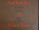 SCHUBERT GRIEG Sonatas Paul Tortelier Robert Weisz EMI ASDF 115 LP