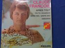CLAUDE FRANCOIS SP DEDICACE AUTOGRAPHE ORIGINAL 45 TOUR FLECHE