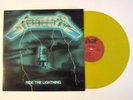 METALLICA RIDE THE LIGHTNING LP RARE 2016 IMPORT GREEN COVER YELLOW VINYL