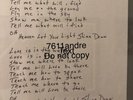 Handwritten Autographed Collective Soul Shine Lyrics Ed Roland