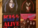 KISS 5 x Vinyl Killers, ALIVE II, Solo ACE, Solo Gene alle Original Logo