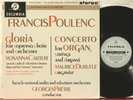 SAX 2445 B/S Poulenc, Gloria, Concerto for Organ, Prêtre, Carteri, Duruflé, ORTF