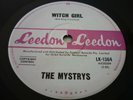 The Mystrys - Witch Girl/Land of the Green Sun 45RPM - Monster Leedon Rarity NM.