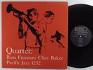 RUSS FREEMAN/CHET BAKER Quartet PACIFIC JAZZ LP VG+ mono