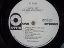 Juicy Lucy - Lie Back and Enjoy It - PROMO White Labels - Atco 1970 OG Stereo LP