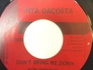 RARE Northern Soul Rita Dacosta Don't Bring Me Down 45 Pandora Vinyl Record VG+