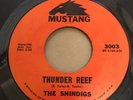 THE SHINDIGS  / THUNDER REEF / WOLFMAN  rockabilly surf original 45