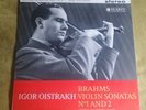 IGOR OISTRAKH SAX 2388 BLUE SILVER ED 1 BRAHMS VIOLIN SONATAS 1 & 2 GINZBURG EX
