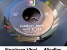 ? JACKIE LEE 'Darkest Days' RARE NM + Original Cover northern soul 45