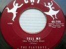 THE PLAYBOYS strong VG+ original CAT doowop 45 TELL ME / ROCK MOAN AND CRY D1680