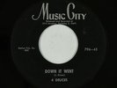 Doo-Wop R&B 45 - 4 Deuces - Down It Went - Music City - mp3