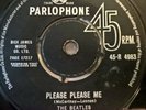 THE BEATLES PLEASE PLEASE ME, Extremely RARE Misprint/ Label  vinyl record 7