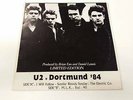 U2 ON THE ROAD - DORTMUND 1984 LIMITED EDITION LP 1984 RARE
