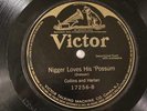 PIONEER COLLINS & HARLAN Nigger Loves His 'Possum VICTOR 17256