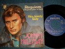 Johnny hallyday REQUIEM vs HEY LOVELY LADY  Orig. Philips 1976