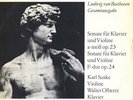 BEETHOVEN 2 Violin Sonatas Op.23 & 24 SUSKE OLBERTZ Eterna 826013 GD1 $4 Ship WW