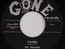 THE PREMIERS: Valerie / Is It A Dream GONE Doo Wop 70s? Repro 45 NM-