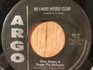 ETTA JAMES & SUGAR PIE DESANTO soul r&b 45 Do I Make Myself Clear   Argo