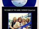 ABBA  - The Name of the Game - I Wonder -7 Inch BLUE Vinyl Single - SWEDEN.