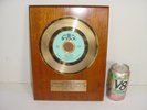 Vintage 1960's Stax Soul Man Sam & Dave 1,000,000 45rpm Gold Record Award Plaque