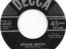 THE RAY-O-VACS Besame Mucho on Decca Early R&B Doo Wop 45