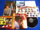 BON JOVI 7800 Fahrenheit ?JAPAN 1ST PRESS? LP +OBI POSTER GAME STICKER COMPLETE