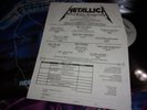 METALLICA Ride The Lightning w/ SUPER RARE Fan Club Metal Malitia Inserts