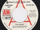 Canada Deep Soul / Funk 45 - LEE HURST - Whole Lotta Your Love / Saturday's Wild
