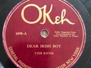 Bagpipes Okeh 4490 78 Tom Ennis Dear Irish Boy The Coulin Bagpipe Uilleann Pipes