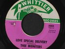THEE MIDNITERS: Love Special Delivery / Don't Go Away 45 (green & purple label)
