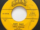 ROCKABILLY Curtis Johnson BABY BABY Event 45 rare Maine New England rocker