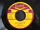 Johnny Ace, Duke 132, Never Let Me Go & Burley Cutie, Nice ballad & instrumental