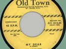 SOLITAIRES My Dear / What Did She Say 45rpm Old Town '55 ropes label thick press