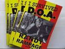 I Survived D.O.A. Randy Rampage Punk Rock Hardcore BOOK Signed Autographed