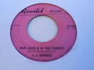 RARE ORIG REVILOT 222 - J.J.BARNES - OUR LOVE IS IN THE POCKET - VG++ to EX